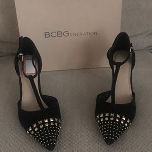 Black suede pumps❤️